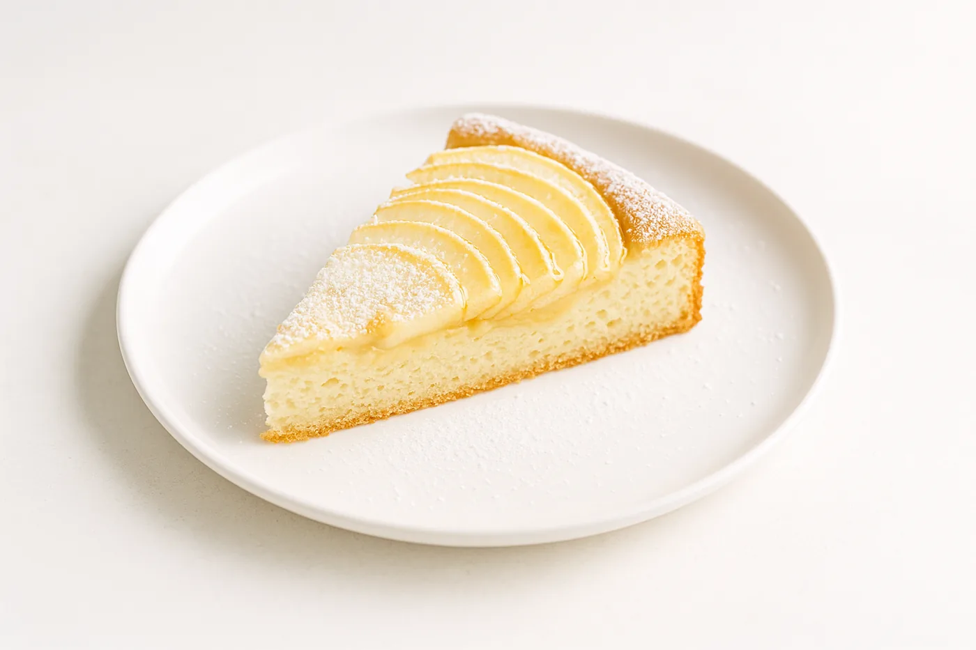 A slice of apple cake