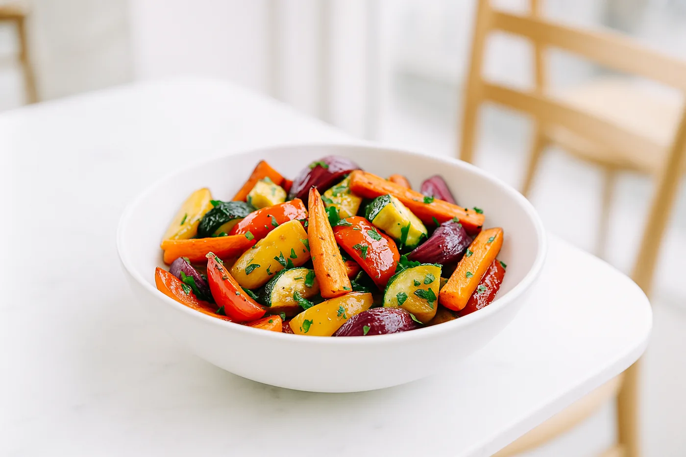 Pan-roasted vegetables