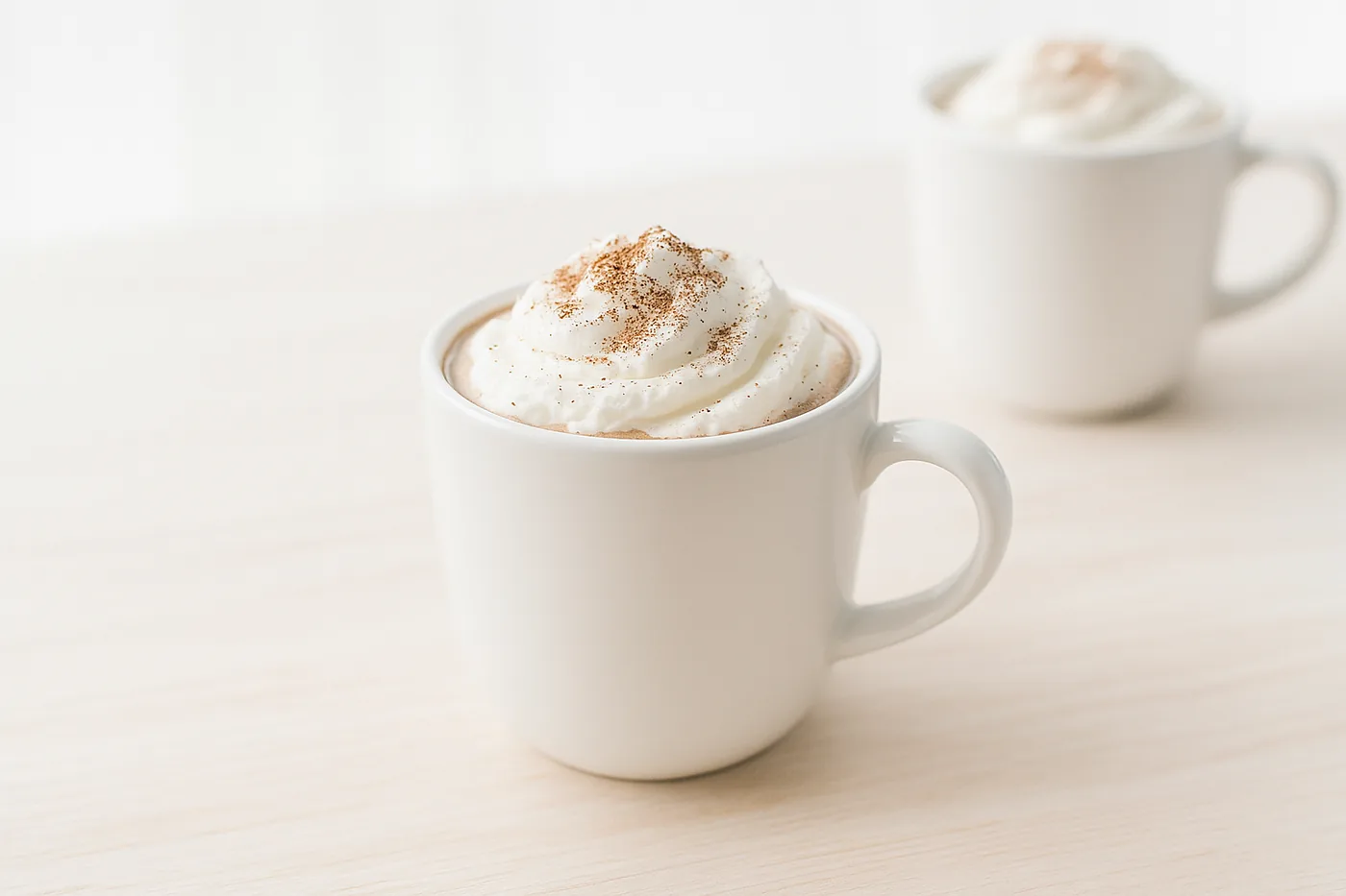 Hot chocolate with cream