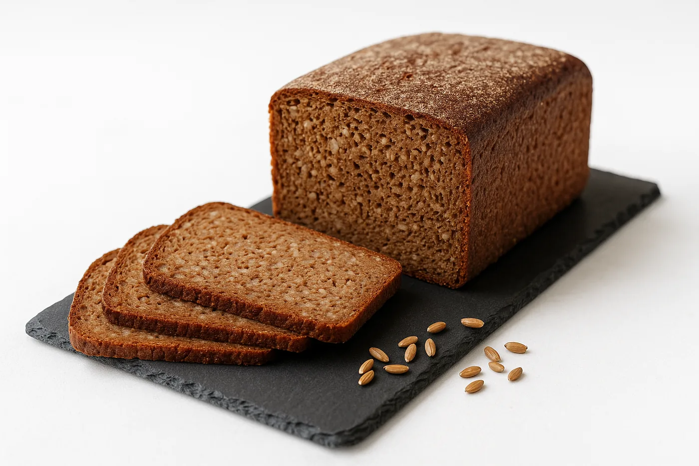 Wholegrain rye bread, sliced