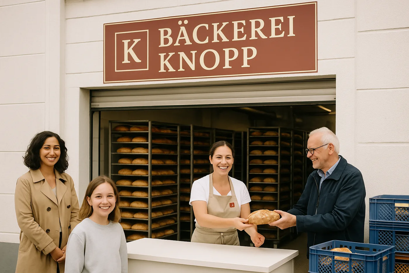 The outlet counter at the bakehouse