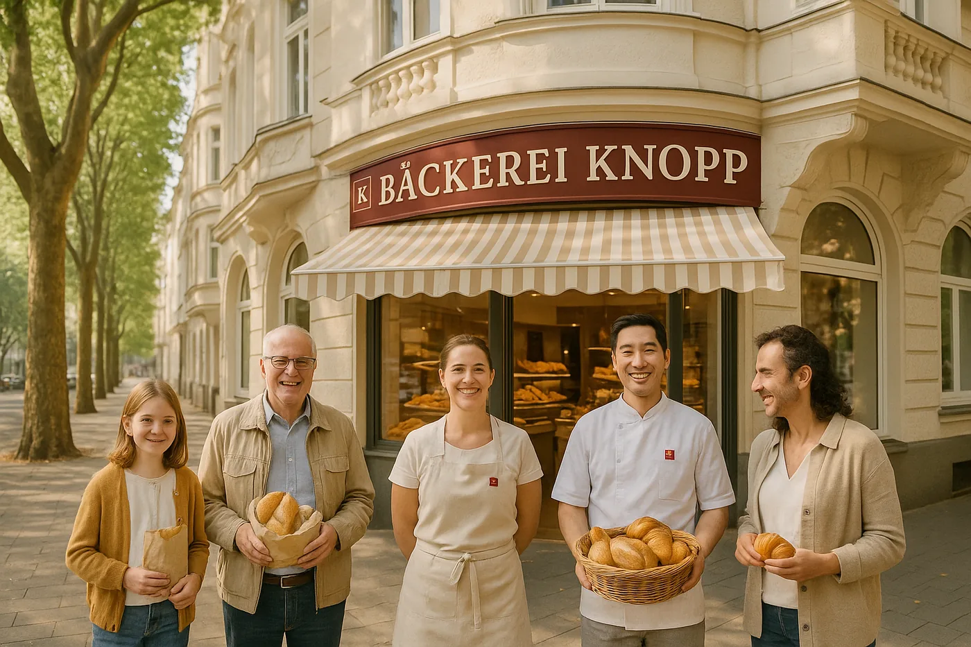 The shop in an art-nouveau building on the avenue