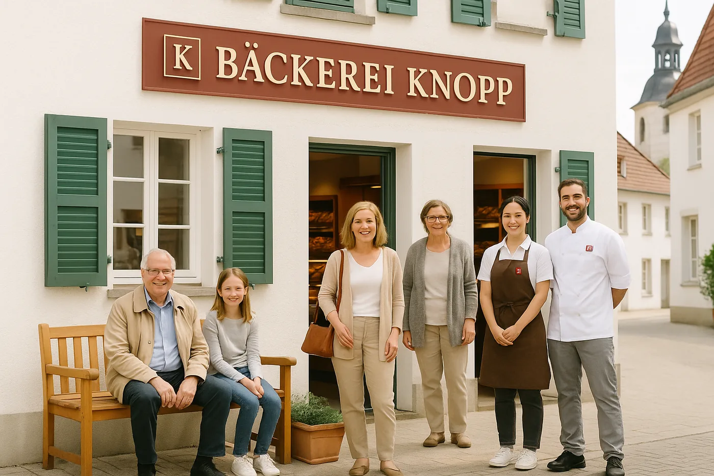 The shopfront in the old town of Ratingen